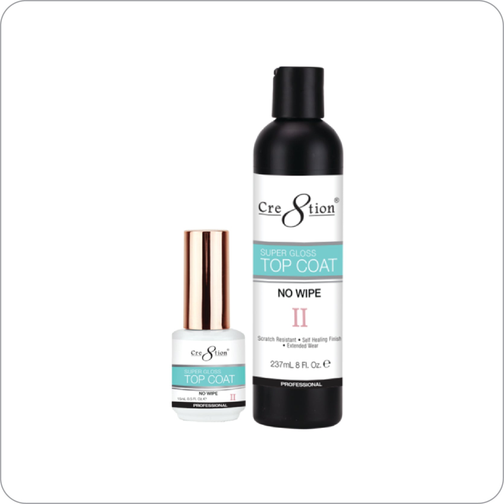 Cre8tion Super Gloss 0.5oz, Top Coat No Wipe, Formula II Cre8tion Super Gloss 0.5oz, Top Coat No Wipe, Formula II